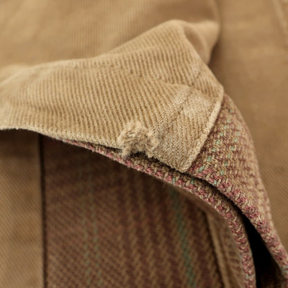 【中古】エトロ ETRO コットン チェック柄 切替 デニムパンツ ブラウン【サイズ38】【 状態ランクC 】【 メンズ 】