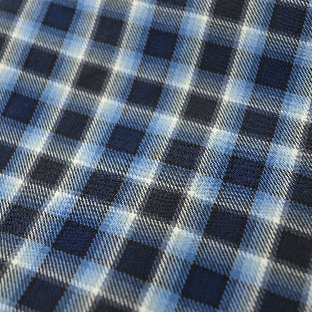 【中古】エトロ ETRO コットン チェック カジュアルスラックスパンツ ネイビー【サイズ52】【 状態ランクB 】【 メンズ 】
