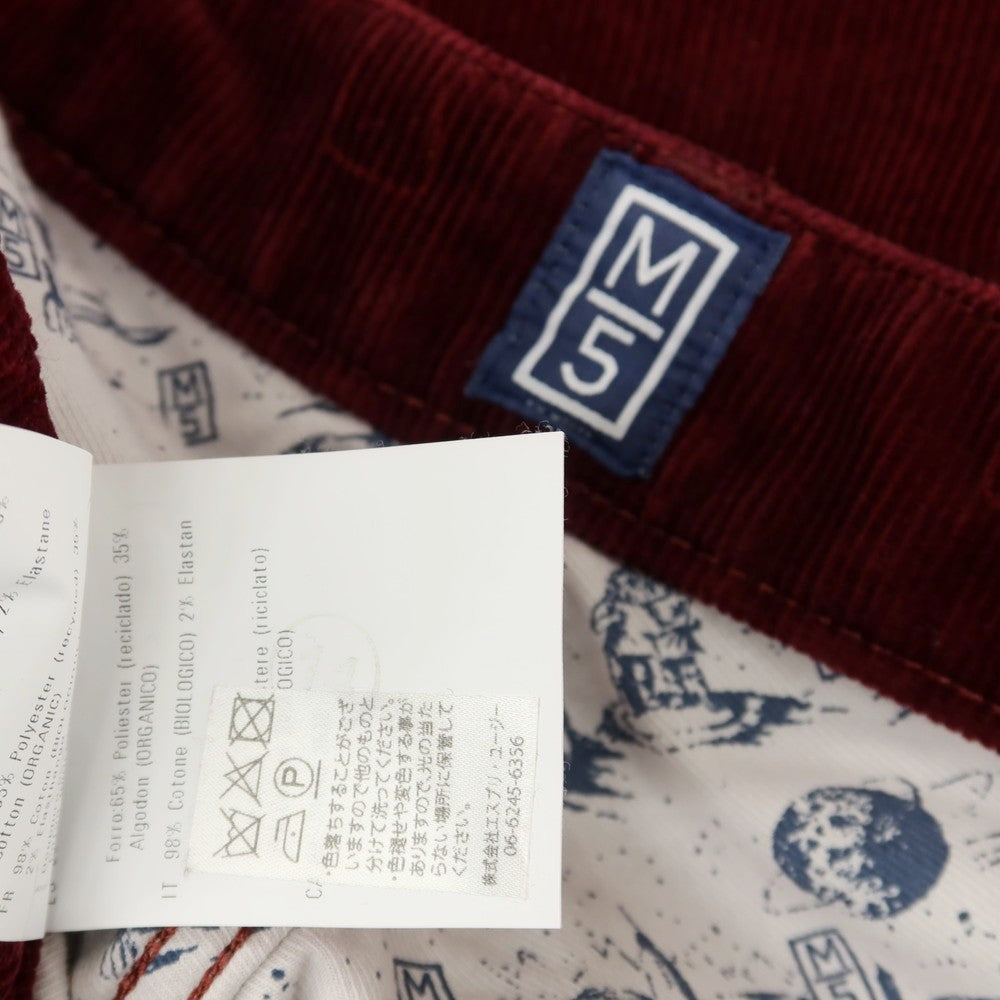 【中古】メイヤー MAYER M5 ストレッチ コットン 中太畝 コーデュロイパンツ ワイン【サイズ36/34】【 状態ランクB 】【 メンズ 】