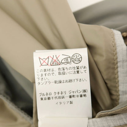 【中古】ブルネロクチネリ Brunello Cucinelli ナイロン スタンドカラー ダブルジップ ベスト ブルゾン グレー【サイズ50】【 状態ランクB 】【 メンズ 】