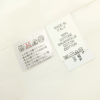 【中古】パルジレリ Pal Zileri コットン ワイドカラー ドレスシャツ ホワイト【サイズ43】【 状態ランクA 】【 メンズ 】