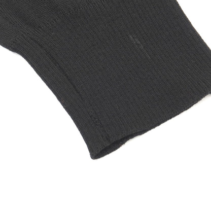 【中古】サルヴァトーレフェラガモ Salvatore Ferragamo ウール ハーフジップ 長袖 ポロニット ブラック【サイズXL】【 状態ランクD 】【 メンズ 】
