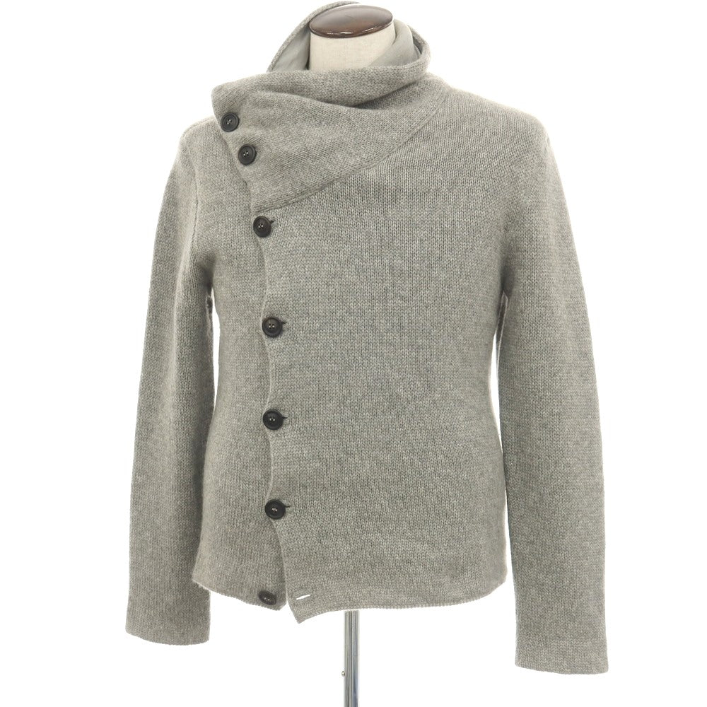 【中古】ジョルジオアルマーニ GIORGIO ARMANI カシミヤ カーディガン グレー【サイズ52】【 状態ランクB 】【 メンズ 】