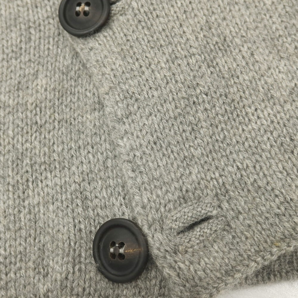 【中古】ジョルジオアルマーニ GIORGIO ARMANI カシミヤ カーディガン グレー【サイズ52】【 状態ランクB 】【 メンズ 】