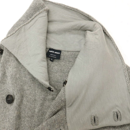 【中古】ジョルジオアルマーニ GIORGIO ARMANI カシミヤ カーディガン グレー【サイズ52】【 状態ランクB 】【 メンズ 】