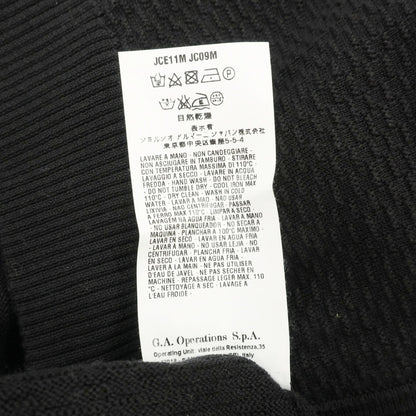 【中古】アルマーニ コレッツォーニ ARMANI COLLEZIONI コットン ダブルジップアップ カーディガン ブラック【サイズ54】【 状態ランクC 】【 メンズ 】