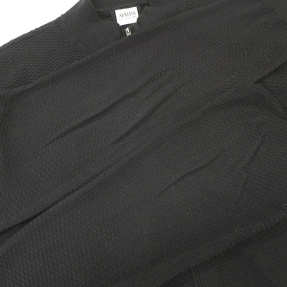 【中古】アルマーニ コレッツォーニ ARMANI COLLEZIONI コットン ダブルジップアップ カーディガン ブラック【サイズ54】【 状態ランクC 】【 メンズ 】