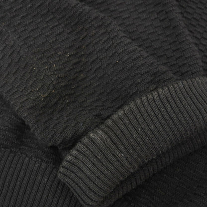 【中古】アルマーニ コレッツォーニ ARMANI COLLEZIONI コットン ダブルジップアップ カーディガン ブラック【サイズ54】【 状態ランクC 】【 メンズ 】