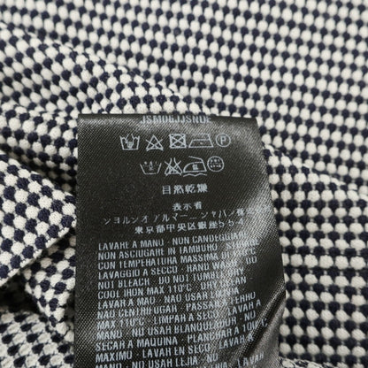 【中古】ジョルジオアルマーニ GIORGIO ARMANI ストレッチ レーヨンナイロン キーネック 半袖Ｔシャツ ダークネイビーxホワイト【サイズ54】【 状態ランクB 】【 メンズ 】