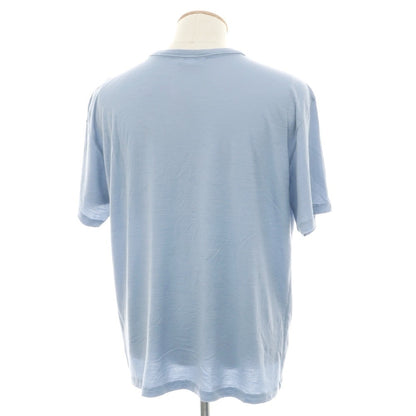 【中古】アイスブレーカー icebreaker メリノウールナイロン クルーネック 半袖ポケットTシャツ ライトブルー【サイズS】【 状態ランクB 】【 メンズ 】