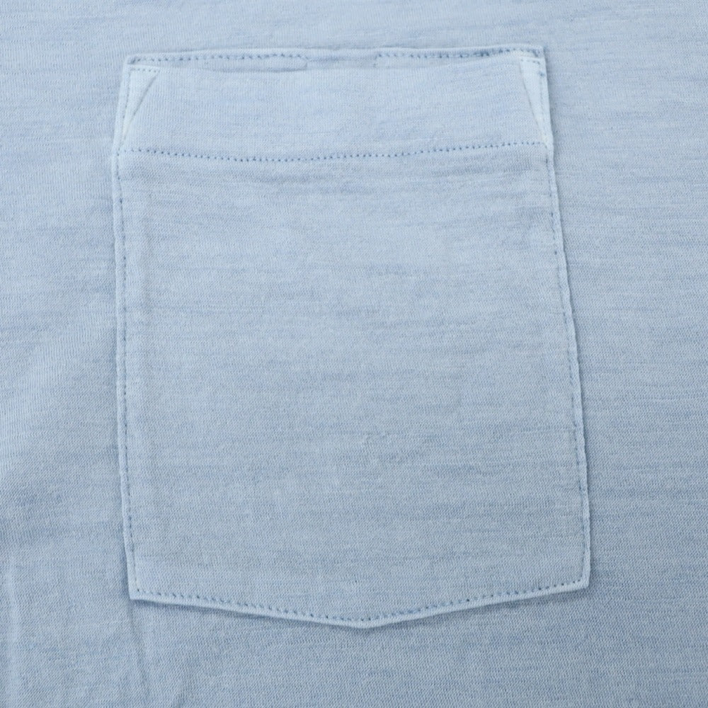 【中古】アイスブレーカー icebreaker メリノウールナイロン クルーネック 半袖ポケットTシャツ ライトブルー【サイズS】【 状態ランクB 】【 メンズ 】