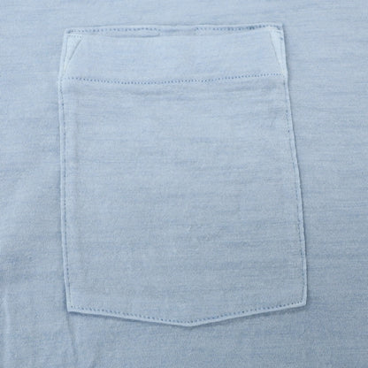 【中古】アイスブレーカー icebreaker メリノウールナイロン クルーネック 半袖ポケットTシャツ ライトブルー【サイズS】【 状態ランクB 】【 メンズ 】