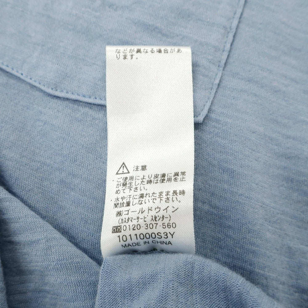 【中古】アイスブレーカー icebreaker メリノウールナイロン クルーネック 半袖ポケットTシャツ ライトブルー【サイズS】【 状態ランクB 】【 メンズ 】