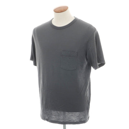 【中古】アイスブレーカー icebreaker メリノウール クルーネック 半袖ポケットTシャツ ダークグレー【サイズM】【 状態ランクB 】【 メンズ 】