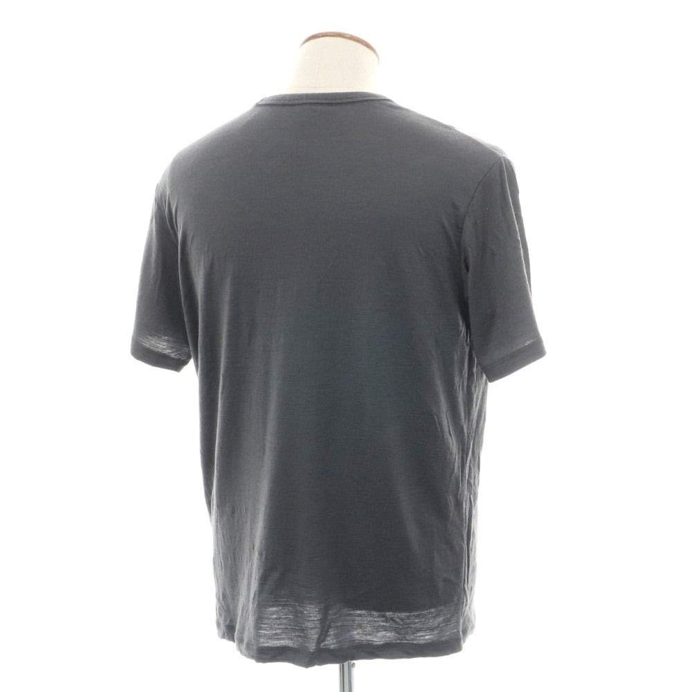 【中古】アイスブレーカー icebreaker メリノウール クルーネック 半袖ポケットTシャツ ダークグレー【サイズM】【 状態ランクB 】【 メンズ 】