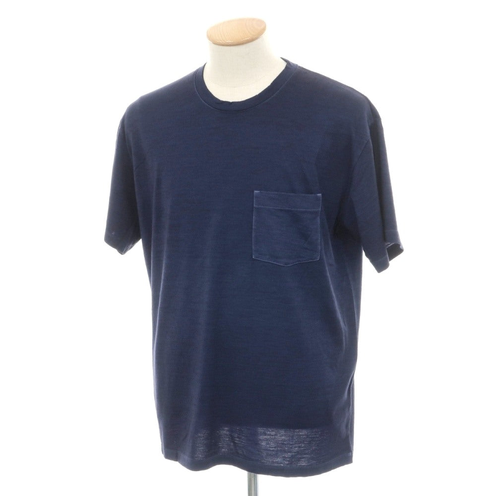 【中古】【未使用】アイスブレーカー icebreaker メリノウールナイロン クルーネック 半袖ポケットTシャツ ライトネイビー【サイズS】【 状態ランクS 】【 メンズ 】