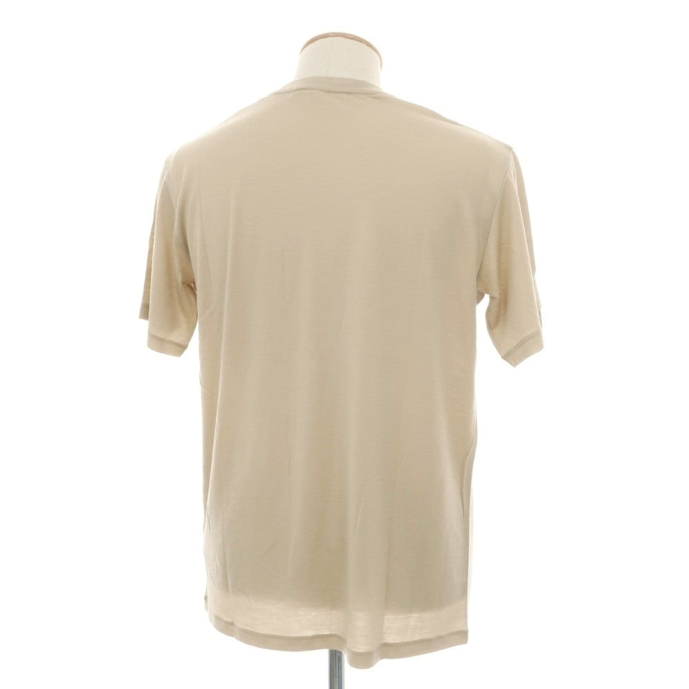 【中古】【未使用】アイスブレーカー icebreaker メリノウールナイロン クルーネック 半袖ポケットTシャツ ベージュ【サイズS】【 状態ランクS 】【 メンズ 】