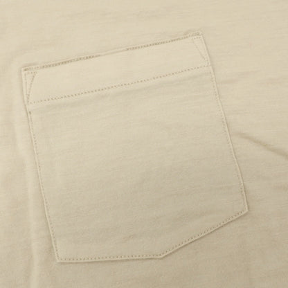 【中古】【未使用】アイスブレーカー icebreaker メリノウールナイロン クルーネック 半袖ポケットTシャツ ベージュ【サイズS】【 状態ランクS 】【 メンズ 】