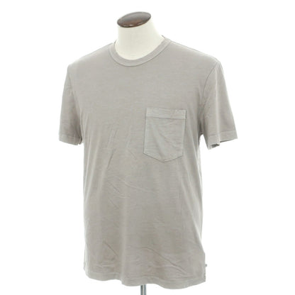 【中古】ジェームスパース JAMES PERSE ダメージ加工 コットン クルーネック 半袖ポケットTシャツ ストーン【サイズ3】【 状態ランクB 】【 メンズ 】