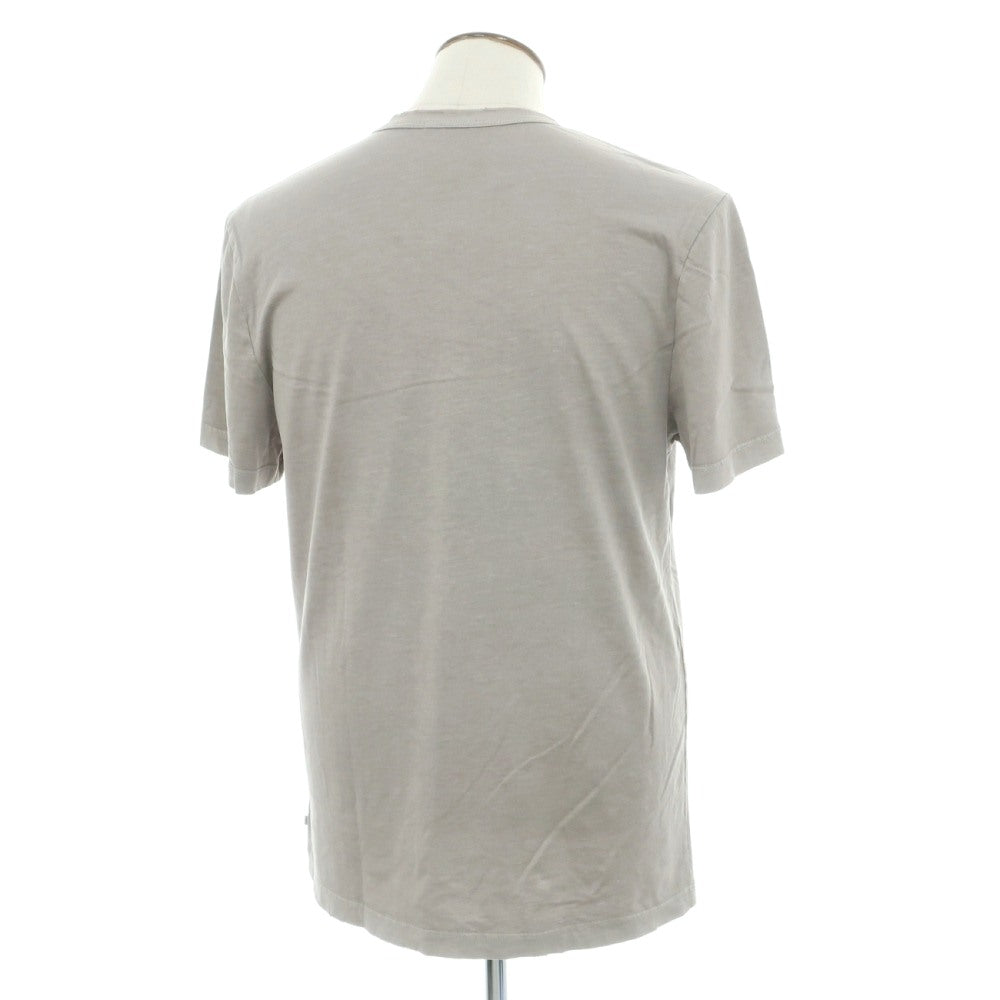 【中古】ジェームスパース JAMES PERSE ダメージ加工 コットン クルーネック 半袖ポケットTシャツ ストーン【サイズ3】【 状態ランクB 】【 メンズ 】