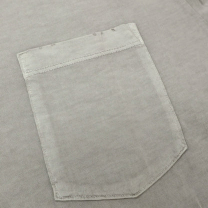 【中古】ジェームスパース JAMES PERSE ダメージ加工 コットン クルーネック 半袖ポケットTシャツ ストーン【サイズ3】【 状態ランクB 】【 メンズ 】