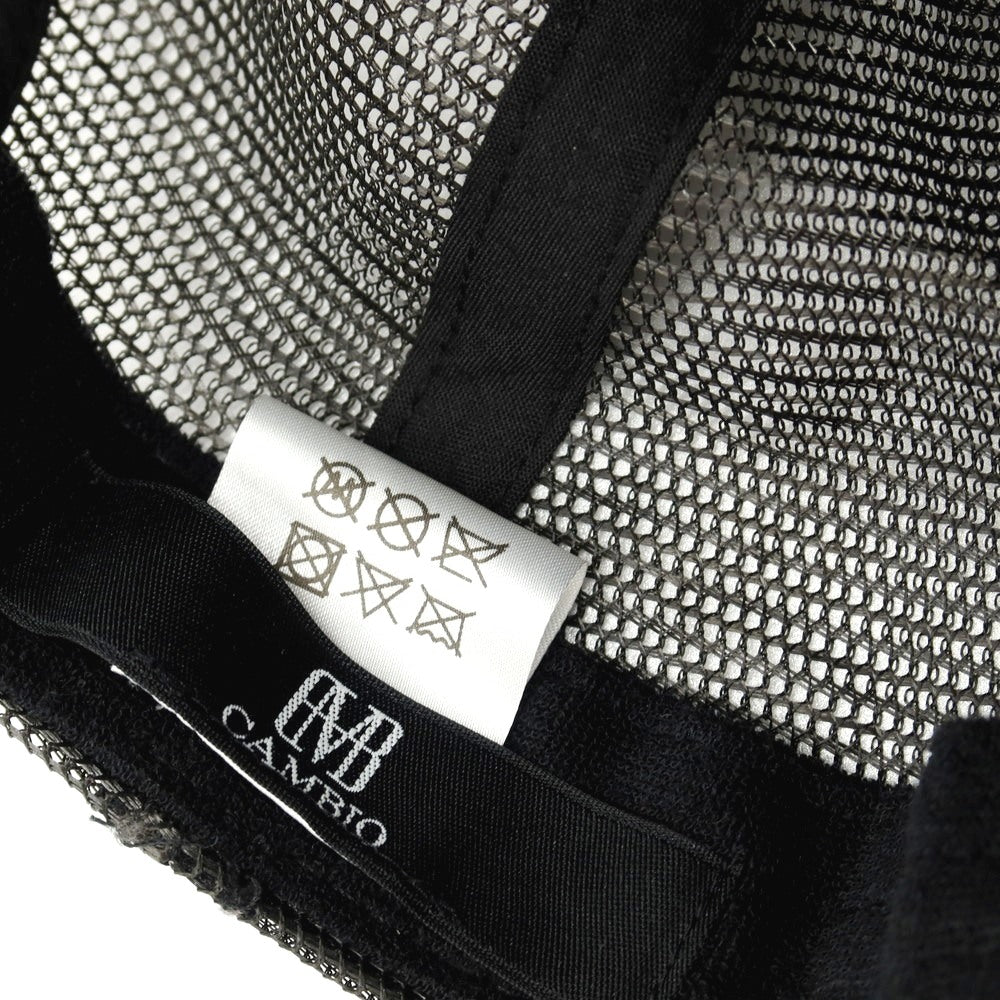 【中古】カンビオ CAMBIO ダメージ加工 メッシュキャップ 帽子 ブラックネイビー【サイズFREE】【 状態ランクB 】【 メンズ 】