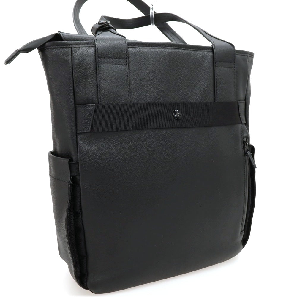 【中古】ブロスキーアンドサプライ BROSKI AND SUPPLY レザー トートバッグ ブラック【 状態ランクB 】【 メンズ 】