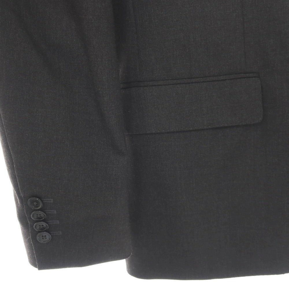 【中古】ラルディーニ LARDINI ストレッチ ウール 3つボタンスーツ ダークグレー【サイズ54】【 状態ランクA 】【 メンズ 】