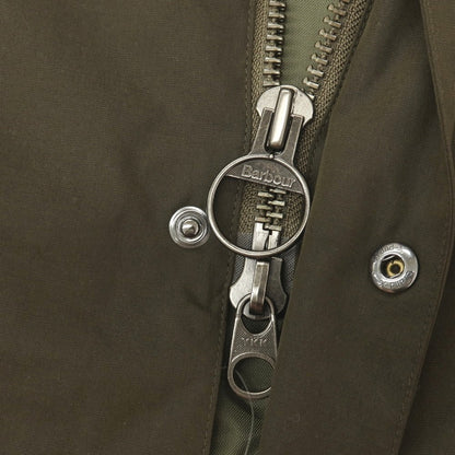 【中古】アーペーセー A.P.C. × Barbour SPEY ポリエステルコットン フィールドジャケット オリーブ【サイズL】【 状態ランクB 】【 メンズ 】