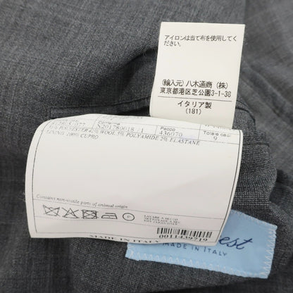 【中古】ベルベスト Belvest ストレッチ ポリエステルウールナイロン 3B テーラードジャケット ミディアムグレー【サイズ46】【 状態ランクC 】【 メンズ 】