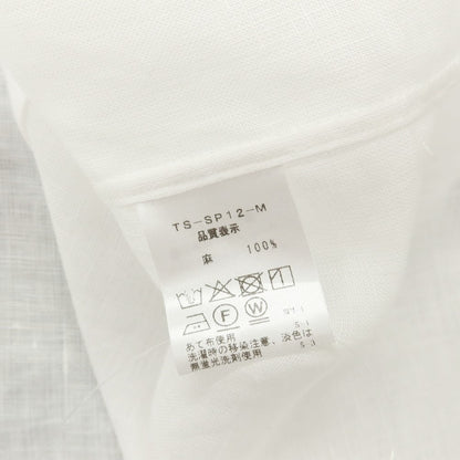 【中古】ザソール THE SOLE リネン プルオーバー 半袖シャツ ホワイト【サイズM】【 状態ランクB 】【 メンズ 】