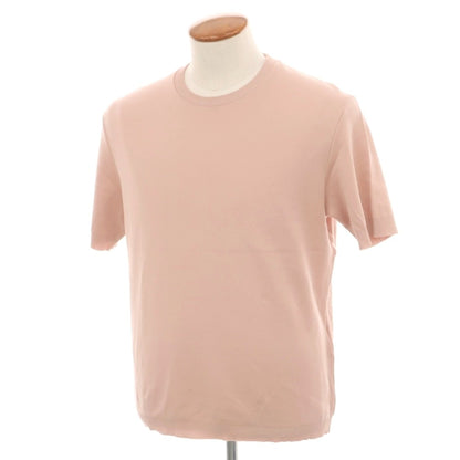 【中古】ヘルノ Herno コットン クルーネック 半袖ニットソー ダスティピンク【サイズ48】【 状態ランクB 】【 メンズ 】