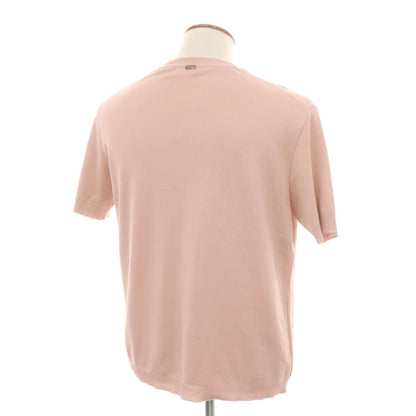 【中古】ヘルノ Herno コットン クルーネック 半袖ニットソー ダスティピンク【サイズ48】【 状態ランクB 】【 メンズ 】