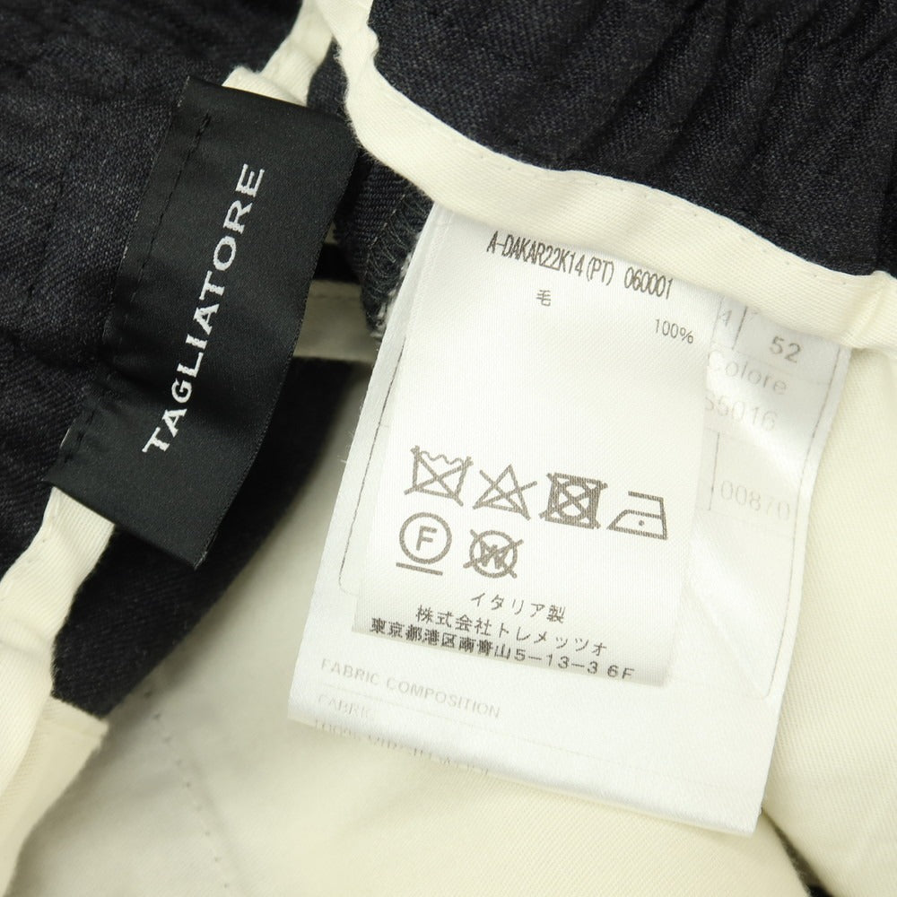 【中古】タリアトーレ TAGLIATORE SUPER110’S ウール イージースラックス パンツ チャコールグレー【サイズ52】【 状態ランクB 】【 メンズ 】