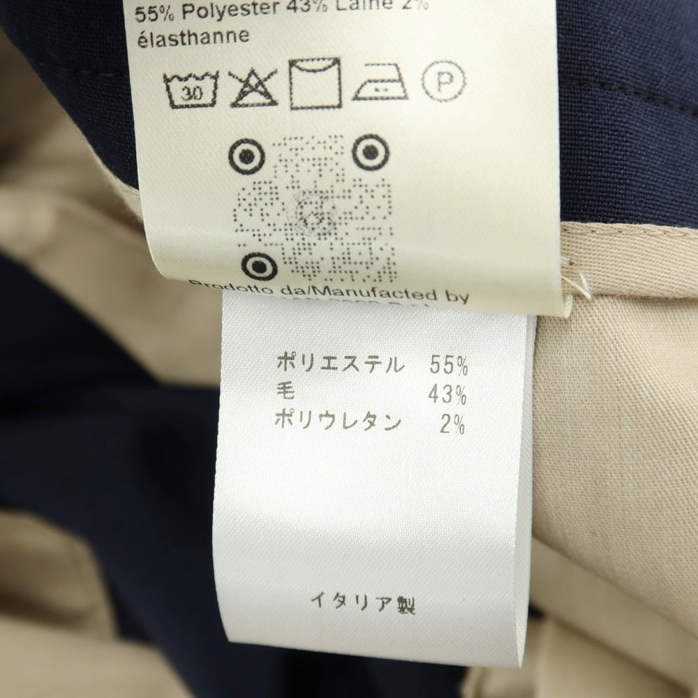 【中古】ベルウィッチ BERWICH ストレッチ ポリエステルウール イージースラックス パンツ ネイビー【サイズ50】【 状態ランクB 】【 メンズ 】
