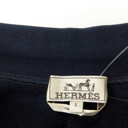 【中古】エルメス HERMES コットン スウェット ショートパンツ ネイビーxホワイト【サイズS】【 状態ランクB 】【 メンズ 】
