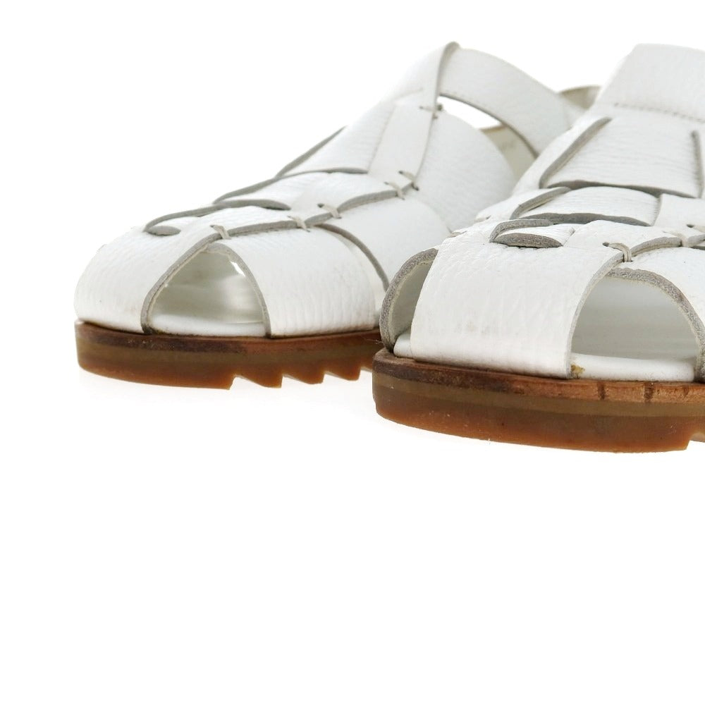 【中古】パラブーツ Paraboot PACIFIC レザー サンダル ホワイト【サイズ42】【 状態ランクB 】【 メンズ 】