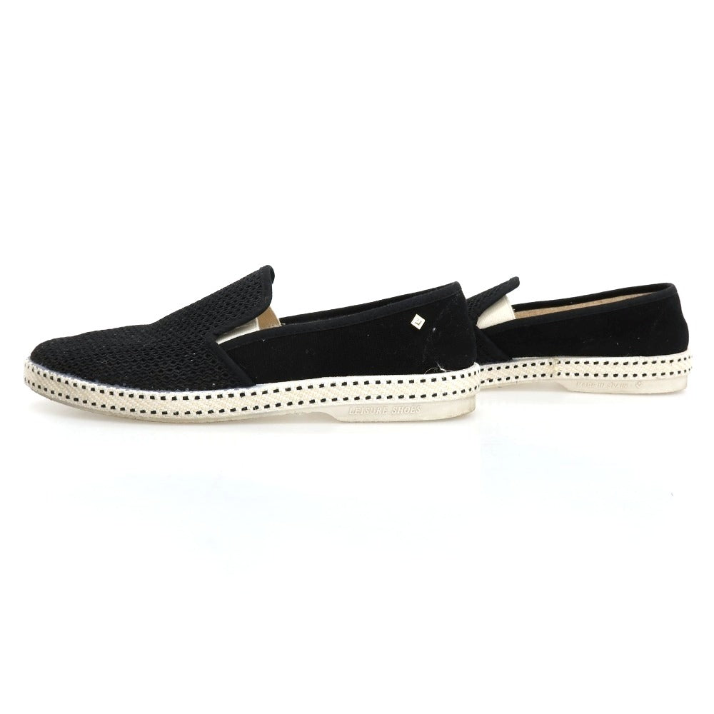 【中古】リビエラ Rivieras リビエラ メッシュ スリッポン ブラック【サイズ40】【 状態ランクB 】【 メンズ 】