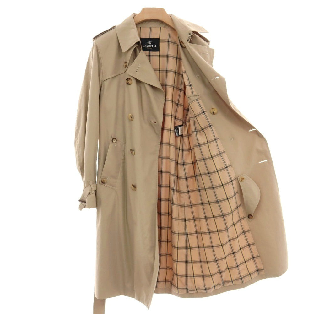 【中古】グレンフェル GRENFELL コットン トレンチコート ベージュ【サイズ36】【 状態ランクB 】【 メンズ 】
