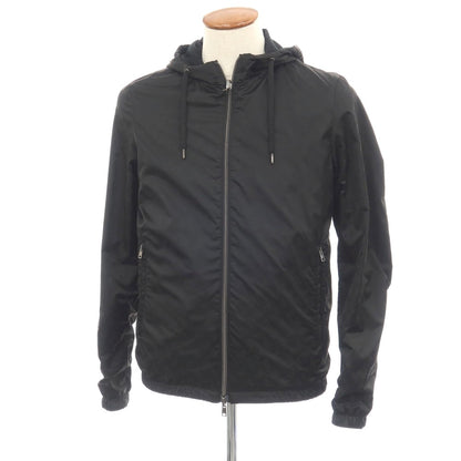 【中古】ヘルノ Herno リバーシブル モノグラム柄ジャカード＆ストレッチメッシュ シェルジャケット ブラック【サイズ46】【 状態ランクB 】【 メンズ 】