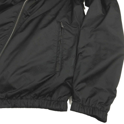 【中古】ヘルノ Herno リバーシブル モノグラム柄ジャカード＆ストレッチメッシュ シェルジャケット ブラック【サイズ46】【 状態ランクB 】【 メンズ 】