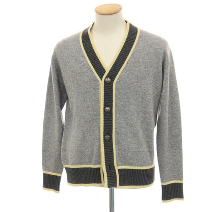 【中古】ヴァンドリ Vandori ウールカシミヤ ニット カーディガン グレー【サイズS】【 状態ランクB 】【 メンズ 】