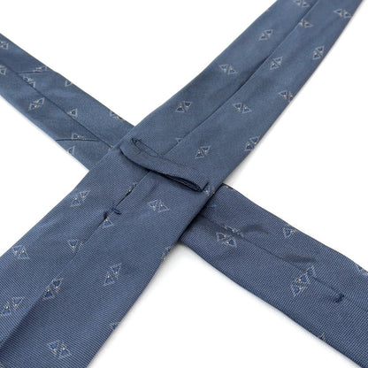 【中古】タイユアタイ TIE YOUR TIE シルク 小紋柄ネクタイ スモークブルー【 状態ランクC 】【 メンズ 】