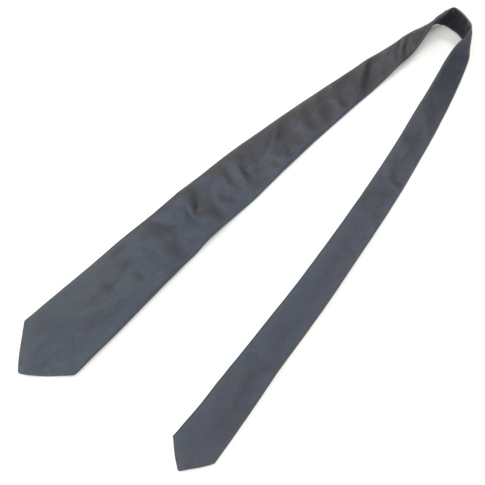【中古】ザソール THE SOLE シルク 無地ネクタイ ダークグレー【 状態ランクB 】【 メンズ 】