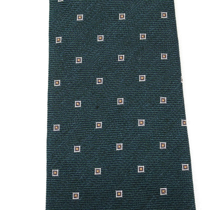 【中古】クリケット CRICKET シルク 小紋柄ネクタイ ダークグリーン【 状態ランクB 】【 メンズ 】