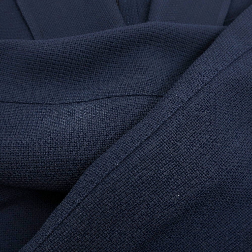 【中古】ラルディーニ LARDINI ウール ホップサック ダブル6B テーラードジャケット ネイビー【サイズ52】【 状態ランクD 】【 メンズ 】