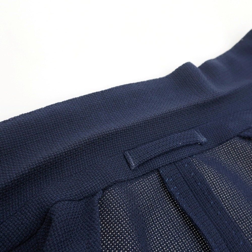 【中古】ラルディーニ LARDINI ウール ホップサック ダブル6B テーラードジャケット ネイビー【サイズ52】【 状態ランクD 】【 メンズ 】