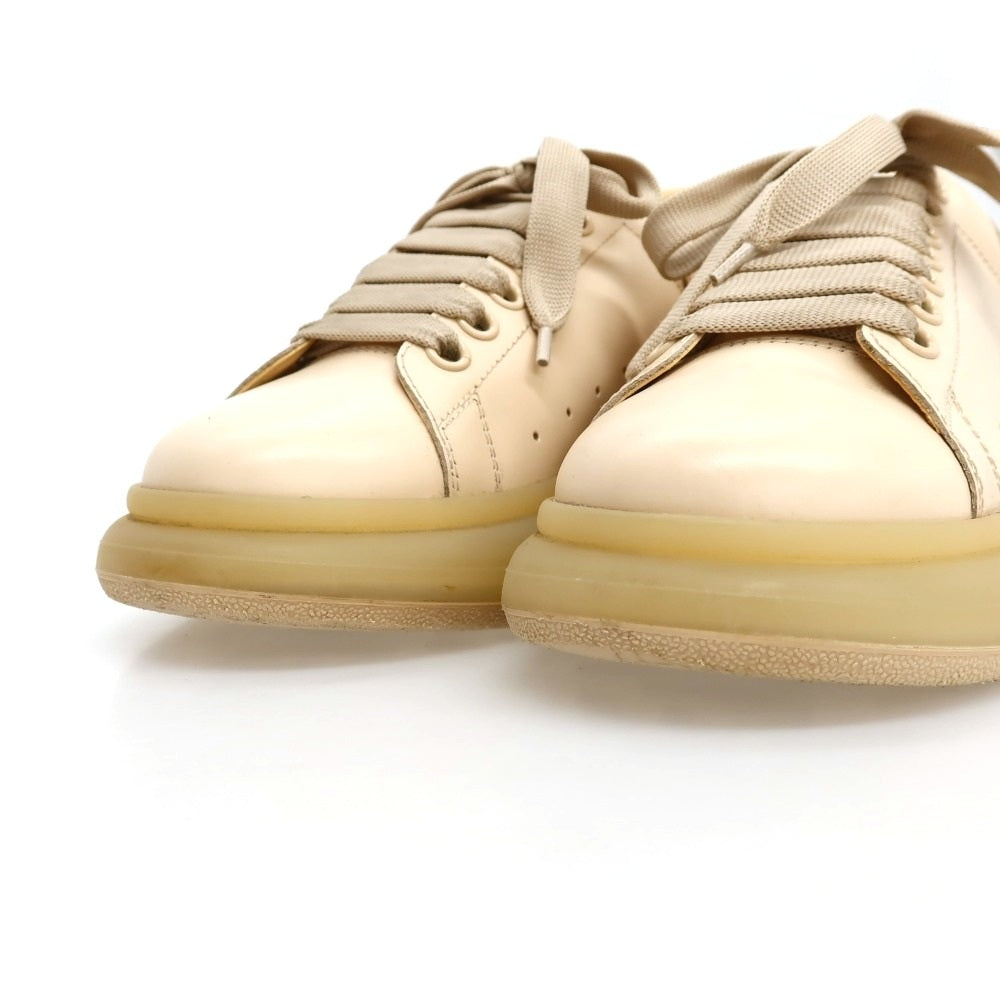 【中古】アレキサンダーマックイーン Alexander McQueen レザー スニーカー ピンクベージュ【サイズ40】【 状態ランクA 】【 メンズ 】
