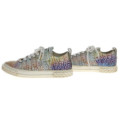 【中古】ジュゼッペザノッティ GIUSEPPE ZANOTTI レインボー レザー スニーカー マルチカラー【サイズ41】【 状態ランクB 】【 メンズ 】