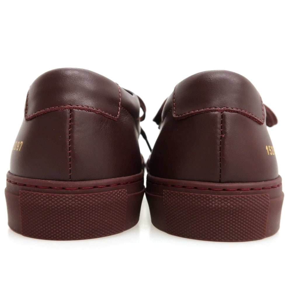 【中古】【未使用】コモンプロジェクツ COMMON PROJECTS レザー スニーカー バーガンディ【サイズ40】【 状態ランクS 】【 メンズ 】